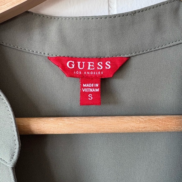 Guess Olive Green Mini Dress | Size Small - Picture 6 of 7